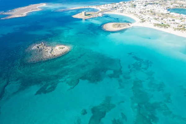 Vista Aérea Ilha Mar Mediterrâneo Norte Estado Israel — Fotografia de Stock