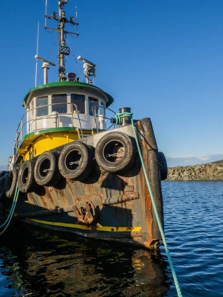 Old Ship Fishing Shore Sea — Stock Photo, Image