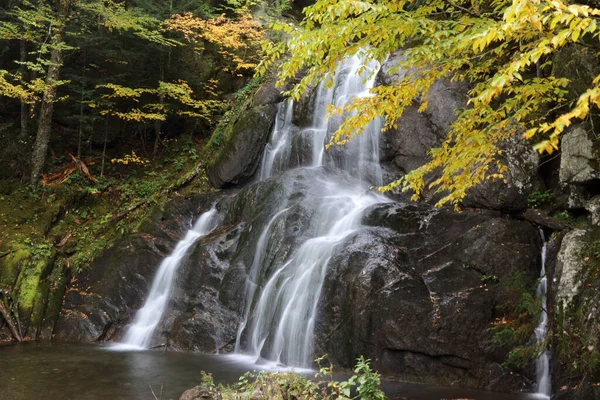 Cachoeira Que Flui Floresta — Fotografia de Stock