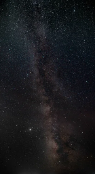 Milky Sätt Galax Med Stjärnor Och Nebulosa Delar Denna Bild — Stockfoto
