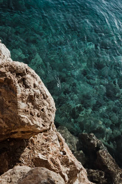 Όμορφη Θαλάσσια Ακτή Στην Περιοχή Της Μεσογείου Israel — Φωτογραφία Αρχείου