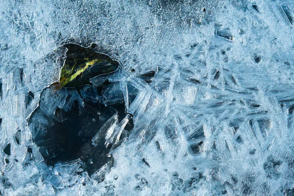 Mrożony Lód Jeziorze — Zdjęcie stockowe