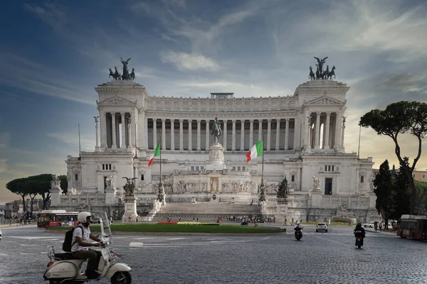 Roma Italia Ciudad Monumento Nacional Victor Emmanuel — Foto de Stock
