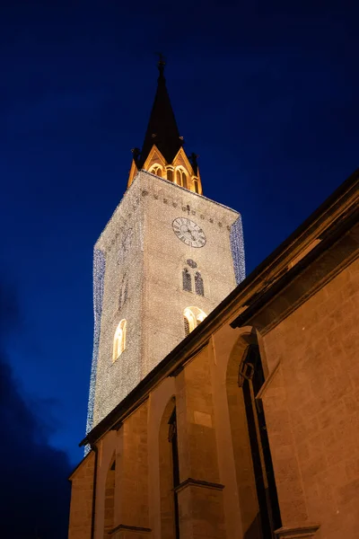 Peters Katedral Den Gamla Staden Riga — Stockfoto