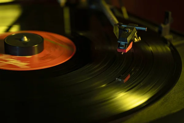 Old Vinyl Record Primer Plano —  Fotos de Stock