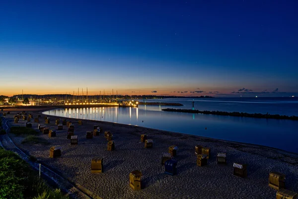 Vacker Solnedgång Över Havet — Stockfoto