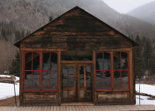 Vieille Maison Bois Dans Les Montagnes — Photo