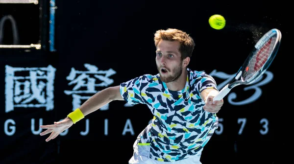 Jugador Tenis Masculino Fondo —  Fotos de Stock