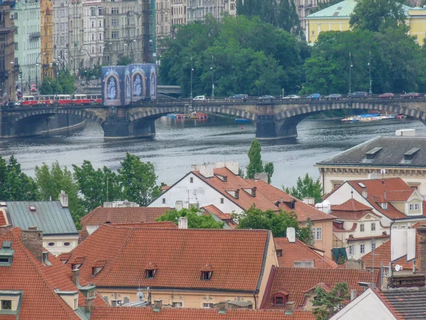 Pohled Město Stockholm Švédštině — Stock fotografie