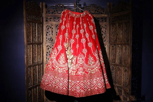 Beautiful Red Dress Room — Stock Photo, Image