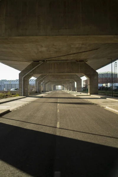 Estacionamento Vazio Cidade Fundo — Fotografia de Stock