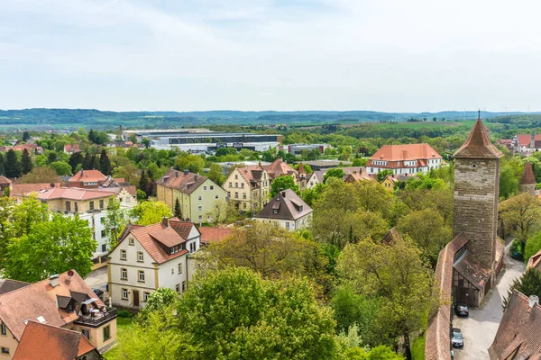 Utsikt Över Staden Rothenburg Der Tauber Tyskland — Stockfoto