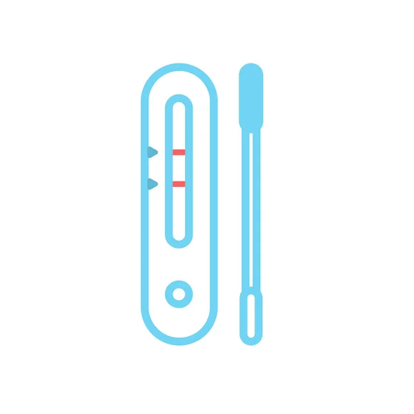 Termometer Ikon Vektor Illustration — Stockfoto
