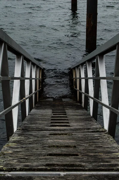 Holzsteg Strand — Stockfoto