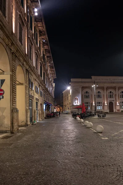 Nacht Uitzicht Stad Straat — Stockfoto