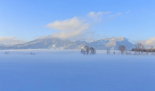 Schöne Landschaft Mit Schnee Und Bergen — Stockfoto
