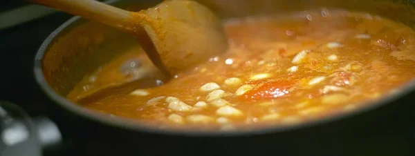 Pyszne Jedzenie Zupa Kuchni — Zdjęcie stockowe