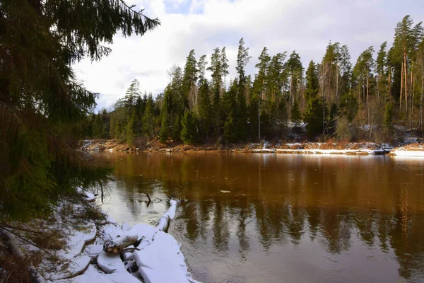 Beautiful Landscape River Lake Background — Stock Photo, Image