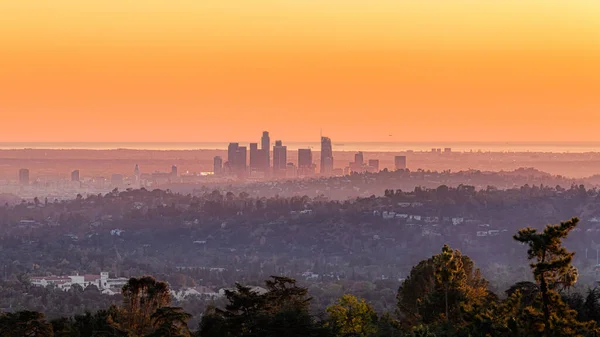 Puesta Sol Sobre Ciudad San Francisco California — Foto de Stock