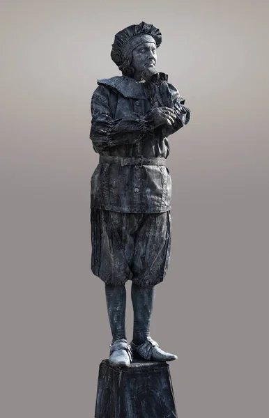 Estatua Hombre Ciudad Capital Del Estado Israel — Foto de Stock