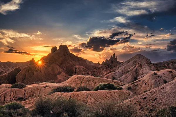 Захід Сонця Над Національним Парком Гранд Каньйон Утох Сша — стокове фото