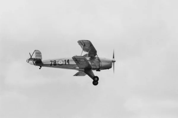 Літак Літає Тлі Неба — стокове фото