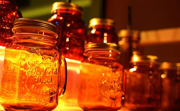 Close Glass Whiskey Blurred Background — Stock Photo, Image