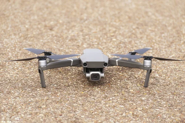 Drone Quadrocopter Fondo Del Cielo —  Fotos de Stock