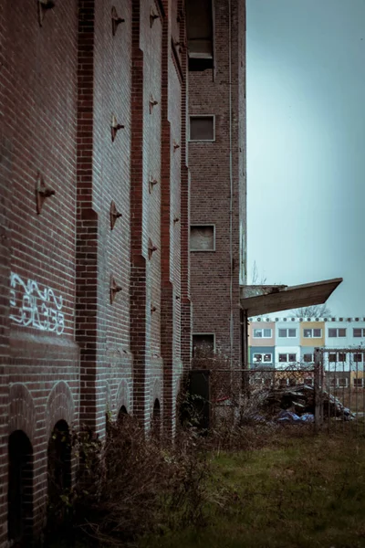 Şehrin Sokak Manzarası Arka Planda Seyahat Yeri — Stok fotoğraf