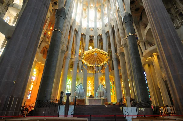 Interior Catedral Barcelona España — Foto de Stock