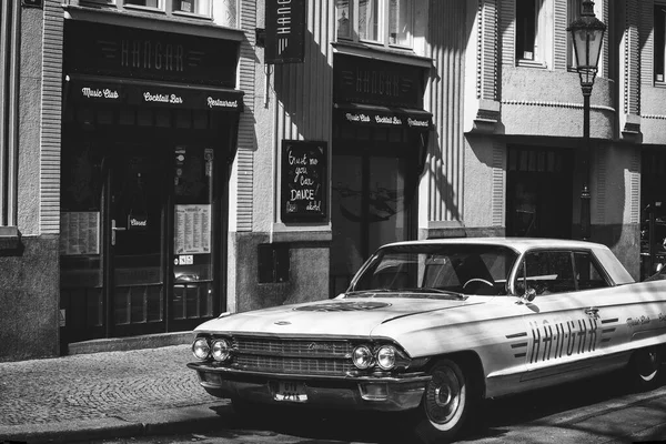 Närbild Vintage Bil Gatan — Stockfoto