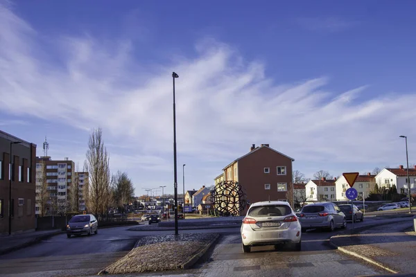 Blick Auf Die Stadtstraße — Stockfoto