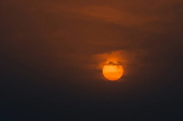 Belo Pôr Sol Sobre Mar — Fotografia de Stock