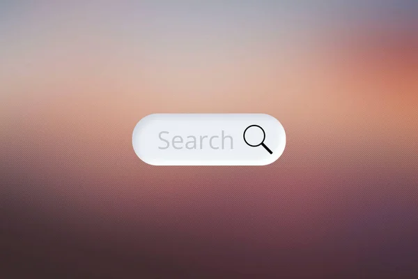 Search Bar Icon Flat Design Style — Stock Photo, Image