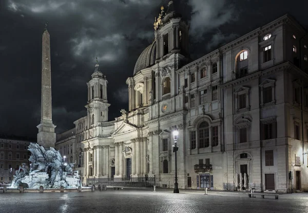 Řím Itálie Leden 2017 Náměstí Navona Centru Města Benátky — Stock fotografie