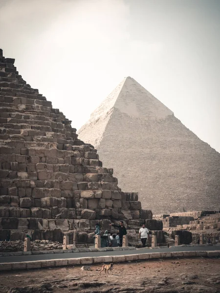 Grandes Pirâmides Giza México África — Fotografia de Stock