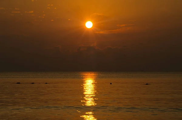 Rayons Soleil Sur Horizon — Photo