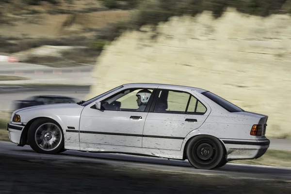 Drift Závodní Bmw Auto Akci Závodní Dráze — Stock fotografie