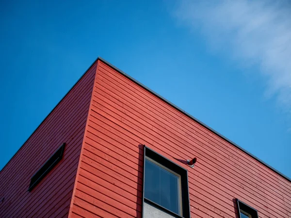 Maison Moderne Avec Ciel Bleu — Photo