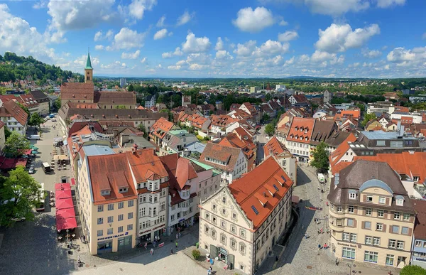Antenn Utsikt Över Den Gamla Staden Nürnberg Poland — Stockfoto