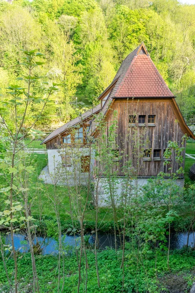 Vieille Maison Bois Dans Forêt — Photo