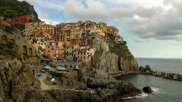 Μαναρόλα Cinque Terre Ιταλία — Φωτογραφία Αρχείου