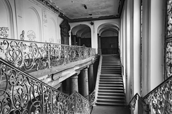 Escada Madeira Velha Cidade — Fotografia de Stock