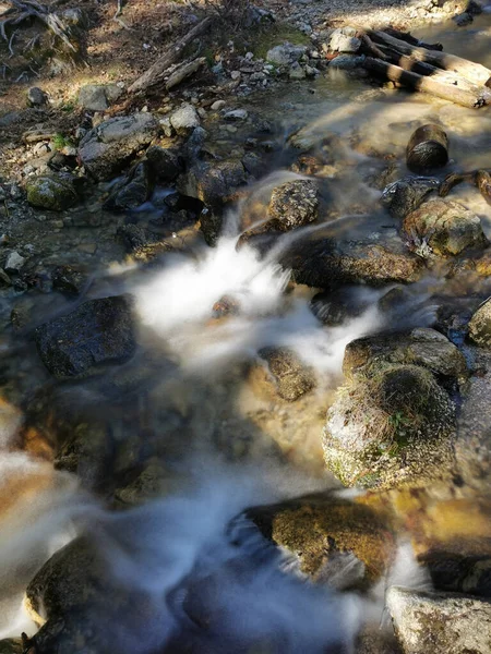 Красивый Водопад Лесу — стоковое фото