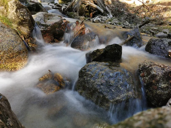 Air Terjun Yang Indah Hutan — Stok Foto