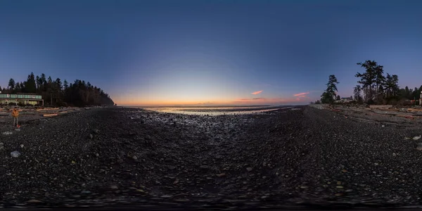 Vacker Solnedgång Över Havet — Stockfoto