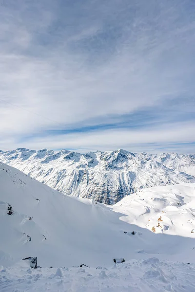Sviçre Kayak Yamacı Dağlar — Stok fotoğraf