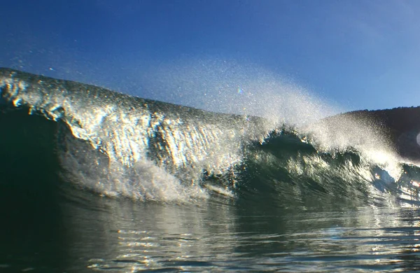 Vagues Écrasant Sur Plage — Photo