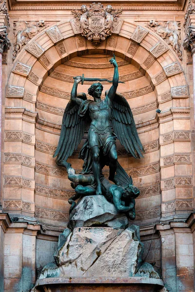 Het Standbeeld Van Heilige Peter Het Centrum Van Stad Van — Stockfoto