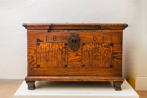 old wooden chest with drawers